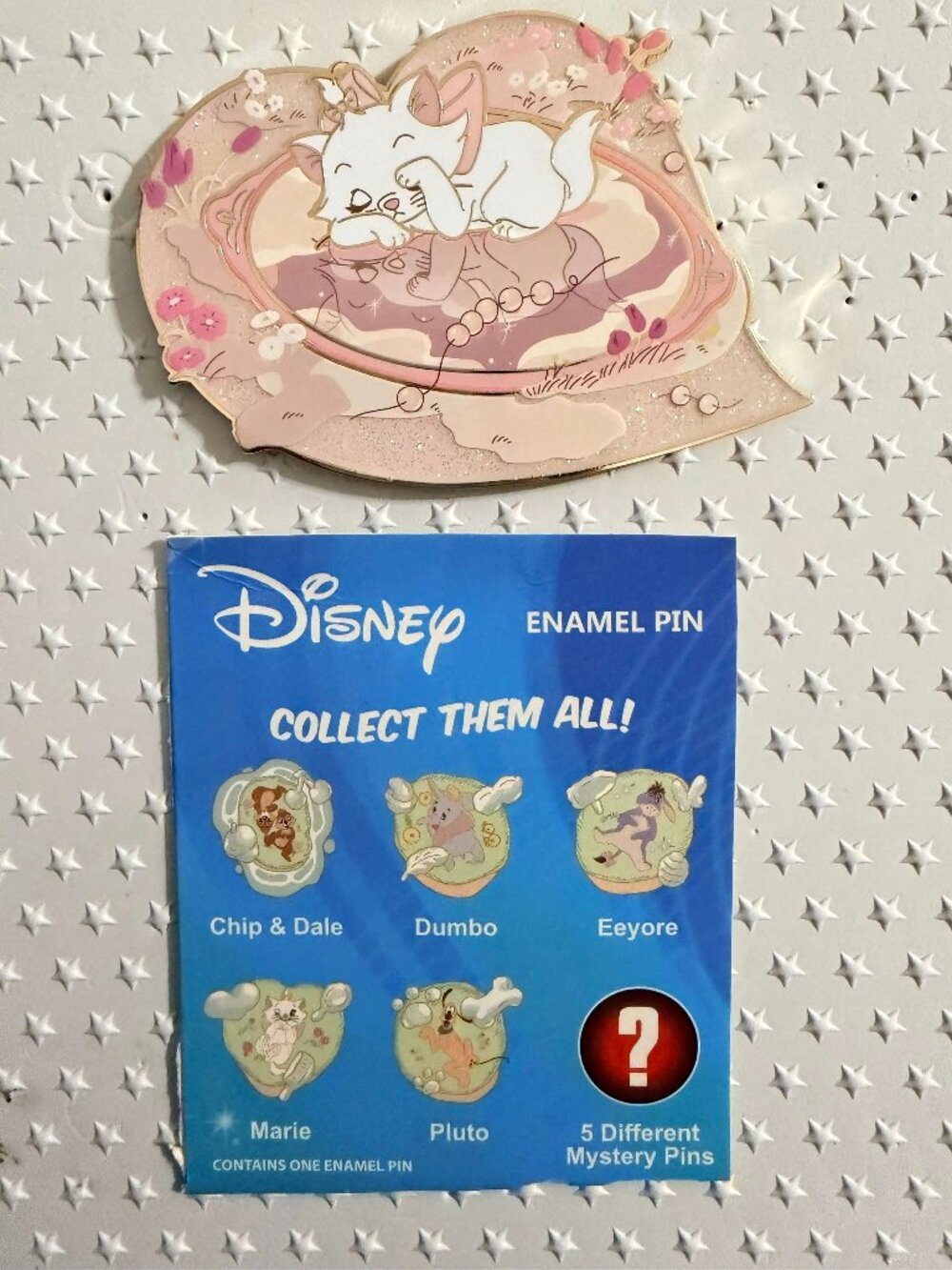 Jumbo CHASER Marie PALM Disney Classics Head in Clouds Pin Aristocrats Glitter